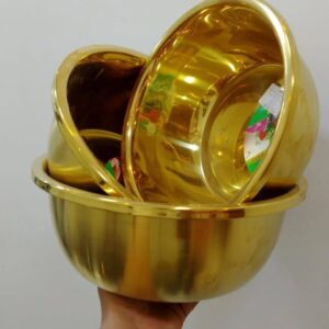 طقم عجان استانلس مدهب