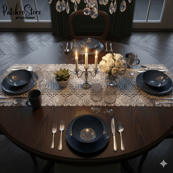 طقم عشاء بورسلين حراري 16 قطعة